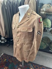 Pre WW2 WWII Hawaiian Division Khaki Tropical Uniform Jacket Pearl Harbor picture