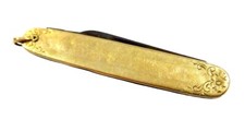 POCKET Knife 14K VINTAGE Engraved EMPIRE Winsted picture