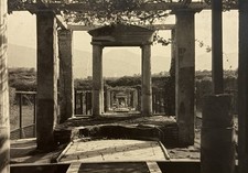 Italy, Pompeii, Naples, Cusa di Loreio Tiburtino, Brunner, Original Print, 1920 picture