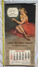 Vintage 1952 Elvgren Pinup calendar  - 23