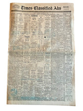 Vtg Nov 1963 Los Angeles Times Classified Section CA Real Estate Jobs Car Ads picture