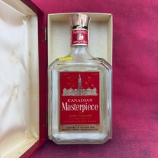 VINTAGE Canadian Masterpiece by LORD CALVERT Whisky Empty Bottle 1957 With Box picture