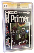 Comico Primer #2, 1st Grendel, 1982, CGC 9.4, Signed with Sketch by Matt Wagner picture