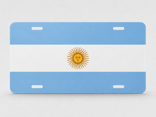 Country Flag Inspired 4x7 Aluminum License Plate Pick Your Country Novelty picture