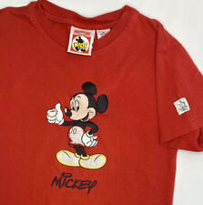 Vintage Disney Mickey INC Kids T-Shirt Embroidered Mickey Mouse 90s Sz M 10-12  picture