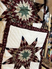 Two vintage quilted pillow shams-