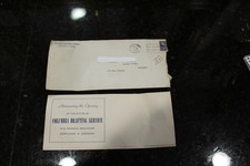 Vintage 1952 Advertising Envelope & Letter Columbia Drafting Service Portland OR picture