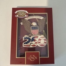 Lenox 2026 America 250th Anniversary Eagle Porcelain Ornament 1776-2026 NIB USA picture