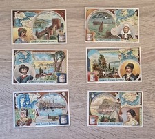 Liebig collectible pictures European waterways set 6 pieces around 1900 picture