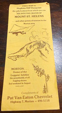 1981 Mount St Helens Hopkins Hill Viewpoint Map Pat Van Eaton Chevrolet WA picture