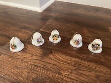 Disney Grolier Collectibles Bell Ornaments Christmas . Set Of 5. picture