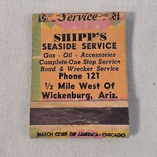 Match Corp. of America Vintage Matchbook Shipp's Seaside Service Desert-Shipp picture