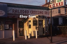 Original 35mm Slide Luciano’s Railroad Crossing Deli Farmingdale NY 1999 picture