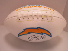 Justin Herbert of the LA Chargers signed autographed logo football PAAS COA 557 picture