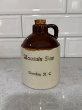 **VINTAGE MOUNTAIN DEW** CHARLOTTE, NC - SMALL BROWN JUG picture