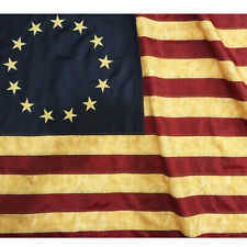 Anley Vintage Style Tea Stained Betsy Ross Flag 3x5 Foot Nylon Antiqued Flags picture