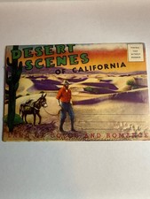Vintage 1933 Desert Scenes of California Souvenir Postcard Folder picture