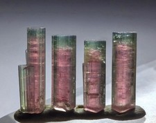 Naturel Top Quality Rare Bicolor Greencap Watermelon Tourmaline Crystal From Afg picture