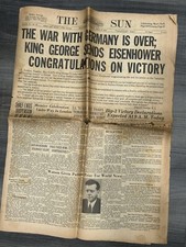 Baltimore Sun Newspaper May 8 1945 The War With Germany Is Over WWII picture