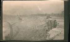 Old Vintage Photo PANAMA CANAL RAILWAY TRAIN RAILROAD TRACKS CONSTRUCTION SCENE picture