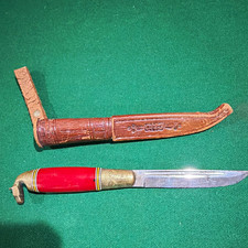 Vintage Finnish horsehead puukko knife, handcrafted picture