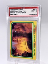 1980 Empire Strikes Back EMERGING FROM THE PIT Card #305 PSA 9 picture