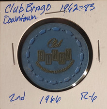 CLUB BINGO*DOWNTOWN LAS VEGAS*1962-83*SCARCE ND CHIP picture