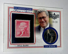 Decision 2020 Bill Barr Pieces of America Stamp & Coin POA-10 -RARE 19 /20 picture