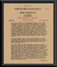 1947 Majestic 12 Roswell UFO Document Reprint On 70 Year Old Paper Area 51 *150 picture