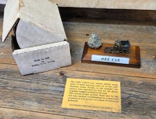 Golden State Mining Bronze Miniature Gold Pyrite Prospector Ore Car Display picture