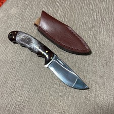 Mint Custom Knife, D. Boultinghouse - Maker, Polished Bone, A198, Custom Sheath picture