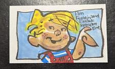 Ron Ferdinand Personally Drawn Sketch AUTOGRAPHED Dennis the Menace  picture