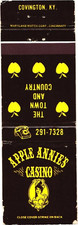 Apple Annie's Casino The Town & Country Covington KY Vintage Matchbook 1970s picture