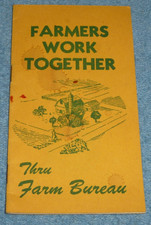 Vtg 1940s Ohio Farm Bureau Agricultural Advertising Pocket Notepad Book Unused picture