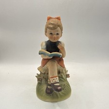 Vintage 1950's Erich Stauffers' Porcelain Figurine S8543 Girl & Photo Art Book * picture