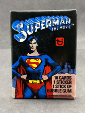 1978 Topps SUPERMAN Series 1 Unopened Wax Pack NM+ Movie Gum Intact picture