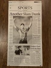 Another Slam Dunk LA Times June 17, 2002 Newspaper Print  Plate Tiger Woods 1/1 picture