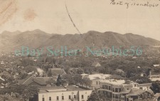 Honolulu HI Hawaii - BIRDSEYE VIEW TO MOUNTAINS - RPPC Postcard 1910s picture