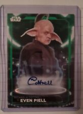 EVAN PIELL TOPPS AUTO STAR WARS GREEN /99 picture