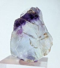 30-gm Very Rare Transparent Bi-Color Fluorite Gemmy Crystal - Zagi Mnts, Pk. picture