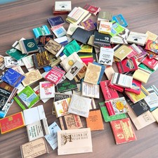 Vtg. Matchbooks 1970s-80s Lot of 155 Hotels Casino Restaurants Ads Used Unused picture