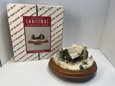 Vintage 1997 House of Lloyd Christmas Around the World Christmas Cabin Figurine picture