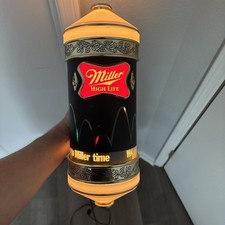 Vintage Miller High Life Rotating bouncing ball Sign-- works great picture