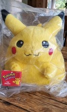 Vintage 1999 Pokemon Hasbro Tomy Jumbo Fat Pikachu Plush 25 Nintendo Plush picture