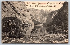 Vintage Postcard Lake Obersee Germany Posted 1905 picture