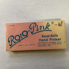 Vintage Consew Roto Pink Round Knife Hand Pinker picture