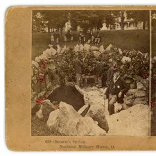 Stereoview of Dayton Ohio Soldiers Home - Brown's Spring Civil War Veterans picture