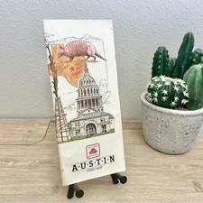 Vintage 1986 Austin TX Street Map State Farm Travel Road Map Retro picture