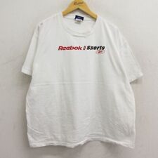 Xl/Used Reebok Short Sleeve Vintage T-Shirt Men'S 00S Big Logo Large Size Cotton picture