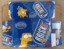 The SIMPSONS LIPTON BRISK Iced Tea Carton 1997 Vtg Pepsi Win House MARGE picture